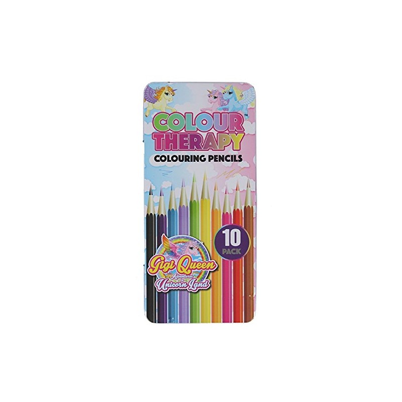 PMS 10PCE UNICORN DES COLOURING PENCILS IN TIN CASE 24/D-BOX