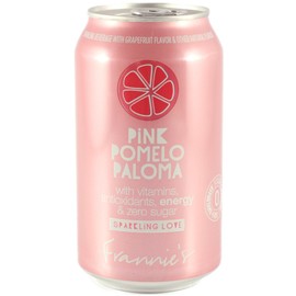 AmishTastes Frannie’s Pink Pomelo Paloma Sparkling Soda, Protected With High-Density Foam, 12 Oz. Can (Case of 24)
