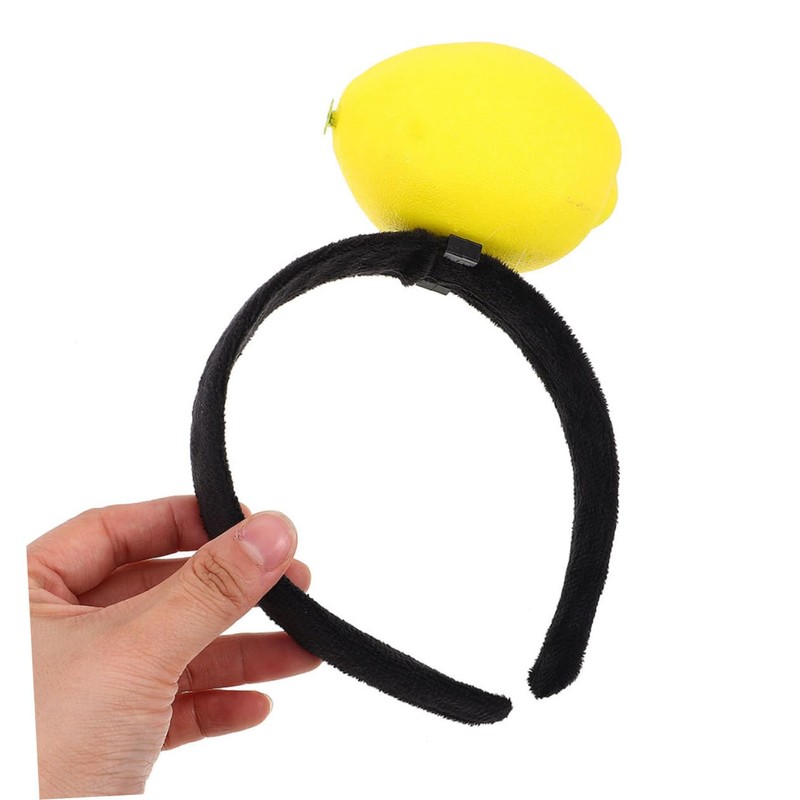 [Beaupretty] 2pcs Funny Headband Dress Up Hair Accessories Lemon