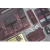 Exclusive Pencil Case Large Buffalo Leather Rust Red Jahn-Tasche 014