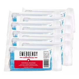 Emergency Tapabocas Tricapa Termosellados Desechables Emergency 100pz
