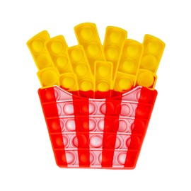 Press N Pop PressNPop Pommes CRAZE Unisex Fries Fidget Toy Sensory Anti-Stress Toy for Children Adults Bubble Set Chip Bag Shape 37355, Beautiful Colour Combinations