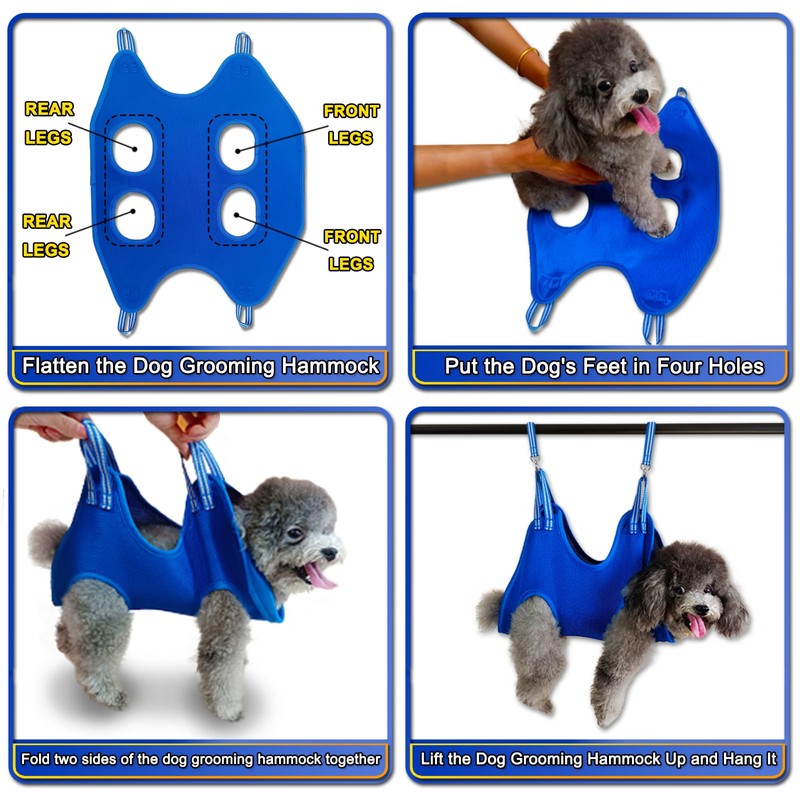OVTEXZOG Dog Grooming Hammock Harness, Dog Sling Helper for Nail