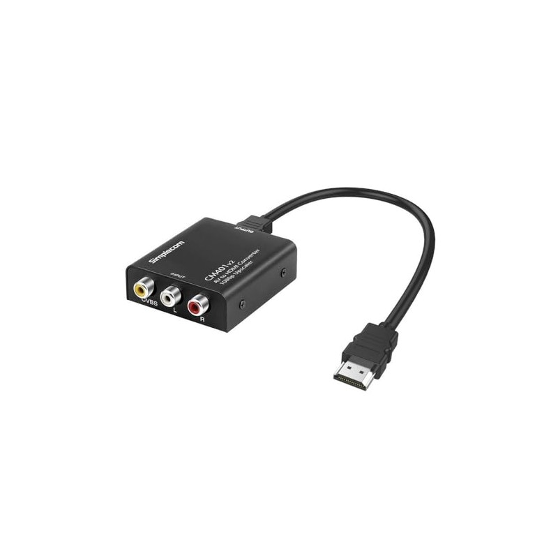 Simplecom CM401v2 Composite AV CVBS to HDMI Video Converter 1080p