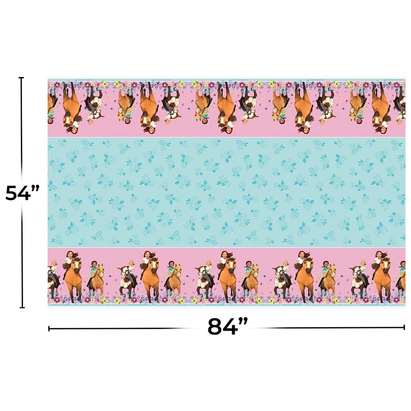 Spirit Riding Free Rectangular Plastic Table Cover | 54" x