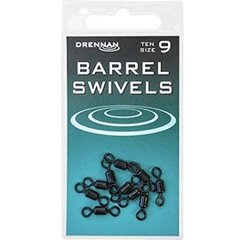 Drennan Barrel Swivels For Fishing Pack Of 10: 9