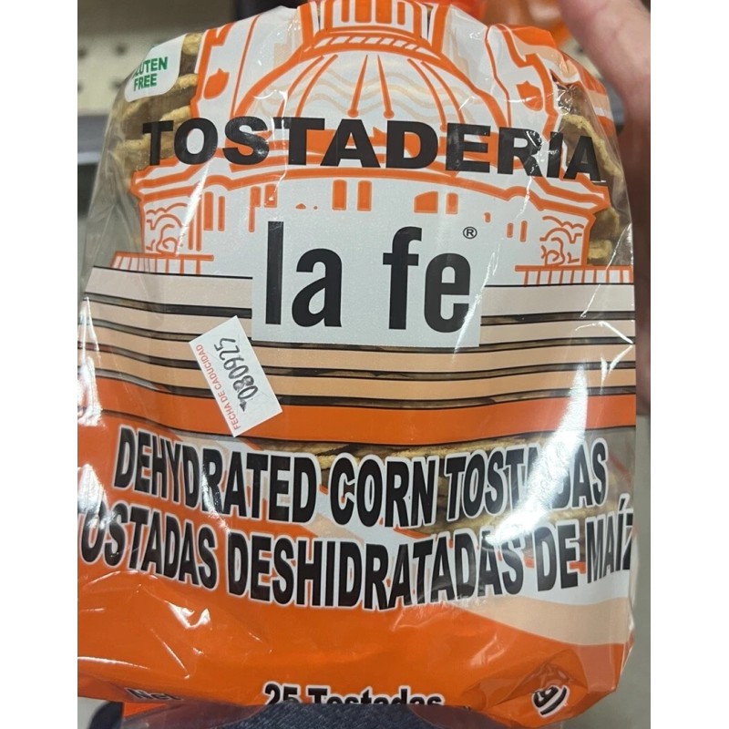 La Fe 3 BAGS - Tostadas La Fe Dehydrated Corn