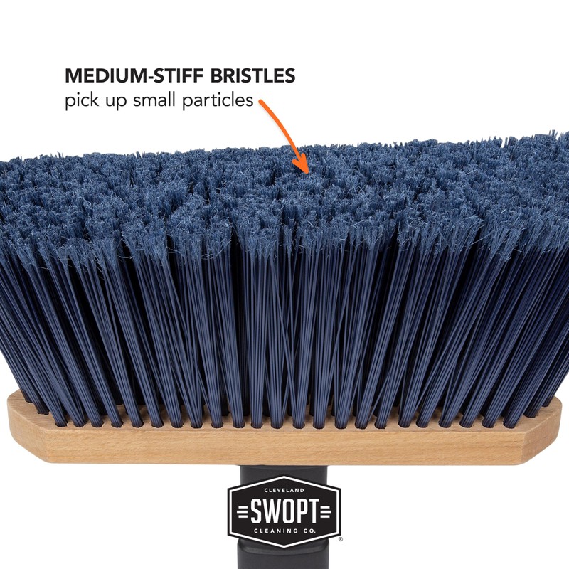 SWOPT Premium Multi-Surface Angle Broom Cleaning Head — Indoor and
