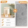 Glass Rice Dispenser with Airtight Lid, Wooden Stand & Measuring