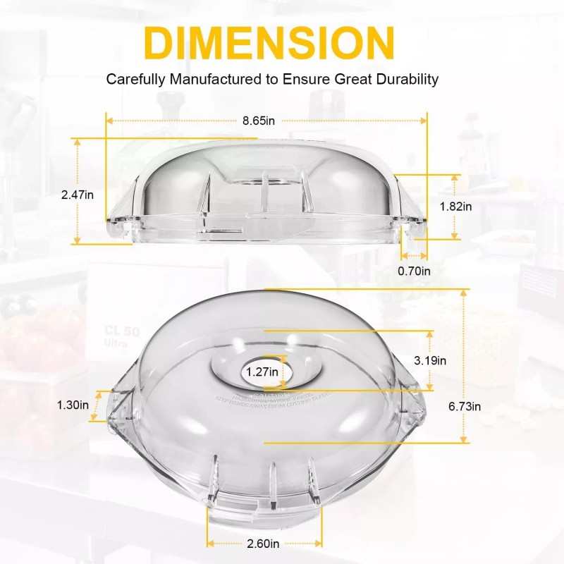 For Robot Coupe 106458S Cutter Bowl Lid for Robot Coupe