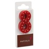 Papyrus Number 8 Birthday Candle, Red Polka Dots (1-Count)