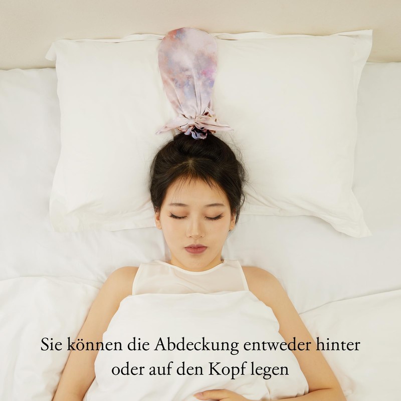 LilySilk Silk Hat for Sleeping Silk Scrunchies 2-in-1 100% Silk