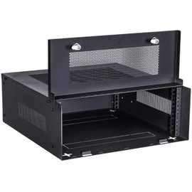 Kenuco Heavy Duty 16 Gauge DVR Security Lockbox (Black Grid 19'' x 13.4'' x 7'')