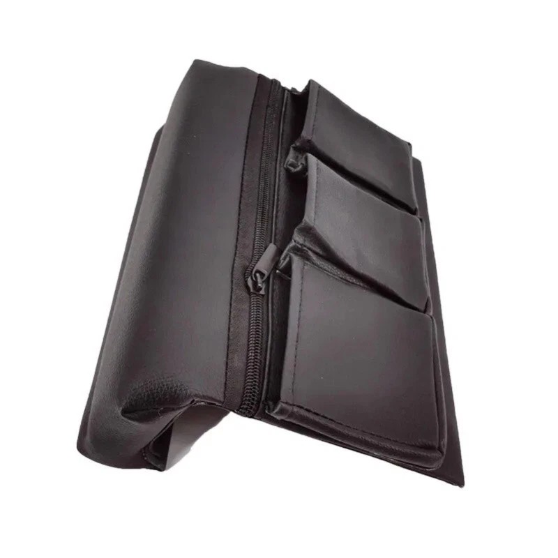 Unbranded Car Window Armrest Hanging Bag PU Leather Storage Pocket