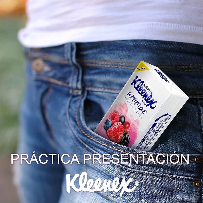 Kleenex Pañuelos Faciales Aromas, 6 Sellapacks Con 14 Piezas De
