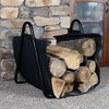 AMAGABELI GARDEN & HOME Fireplace Log Holder with Canvas Firewood