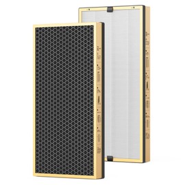 Jafända JF888 Replacement Filter, 2-Pack VOC Filters, with 4.4lb Activated Carbon & Granular SP-Permanganate, Remove Formaldehyde,VOCs,Smoke