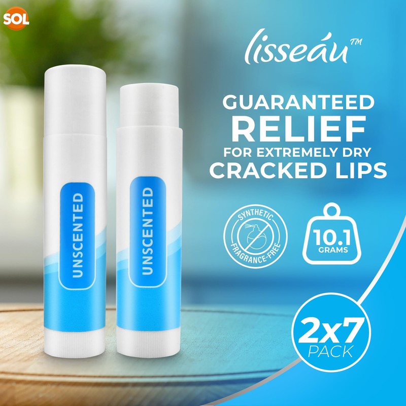 14pk Unscented Lip Balm Multipack | Lip Moisturiser & Hydrating