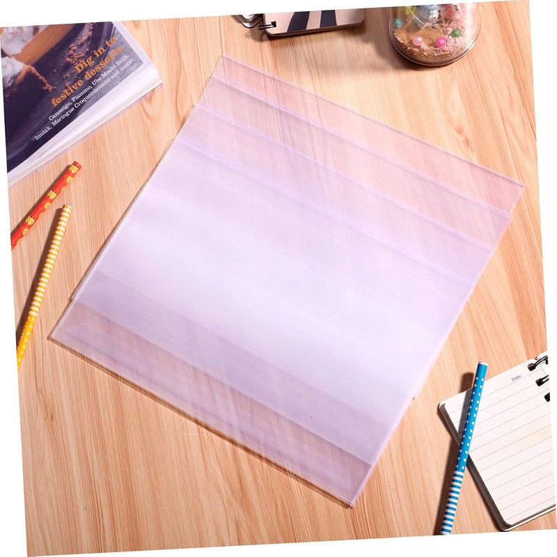 5piezas Cubiertas De Libros Reutilizables Transparentes Impermeables Fundas Para Textos
