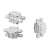 3 Pcs Auto Shut Off Valve 1/4-1/4 Quick Connect Push