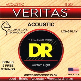 DR Veritas 11 - 50 Longer life Acoustic Guitar strings