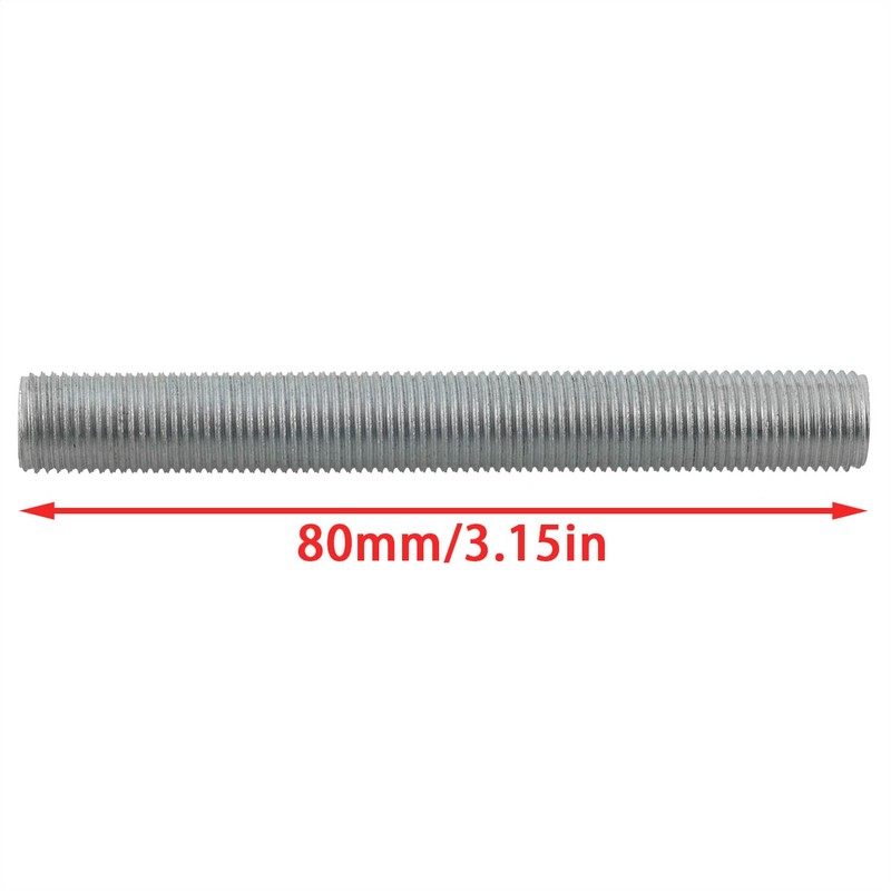 CHENJIN Lamp Pipe Nipple 5PCS M10 Thread 80mm Long 1mm