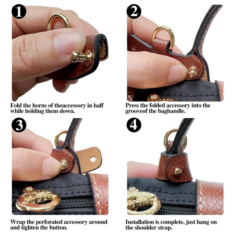 Jiesinlov Leather Bag Shoulder Strap Replacement Crossbody Adjustable Conversion Kit
