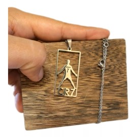 Jextech Collar Futbol Astro Portugués Cristiano Ronaldo Cr7 Acero