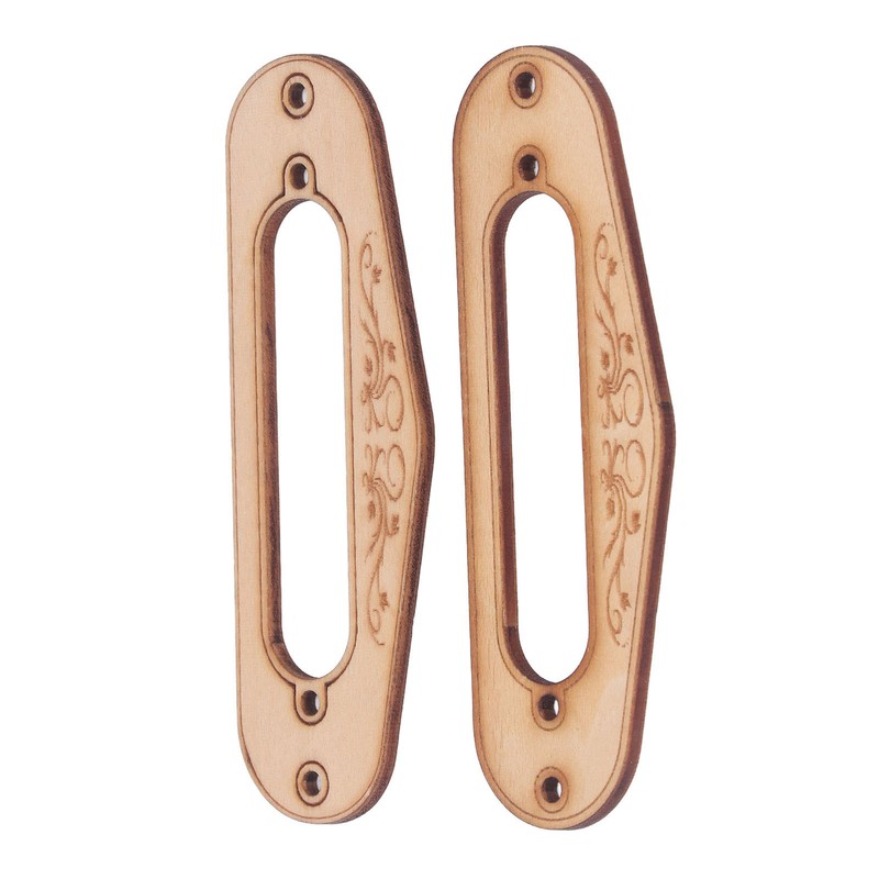 2PCS Pickup Mounting Ring Natural Maple Hard Decorative Single Coil