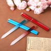 2 Pcs Mini Glass Nail File with Case, 2mm Thickness
