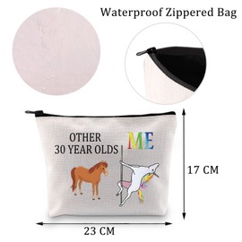 Other 30 Year Olds Me Unicorn Makeup Bag Funny 30 Year Old Birthday Gifts for Women 30th Birthday Gifts Cosmetic Bag (30th Bag)