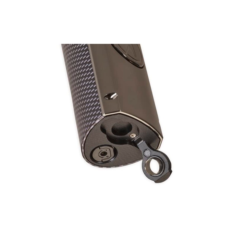 Lotus Minister Table Cigar Lighter with Quad Wind-Resistant Torch Flames,