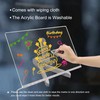GraduationMall Acrylic Dry Erase Board with Light 11.8 X 7.9