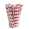 100 Pcs Disposable Straws, Biodegradable Paper Straws for Juices, Shakes,
