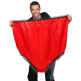 GORNL Giant Granny Panties Funny Gag Gifts for Women Men Christmas White Elephant Gifts Adults Useful Big Novelty Undies Prank Bachelorette Party Bride Wedding Gala Game Joke Gifts-Red