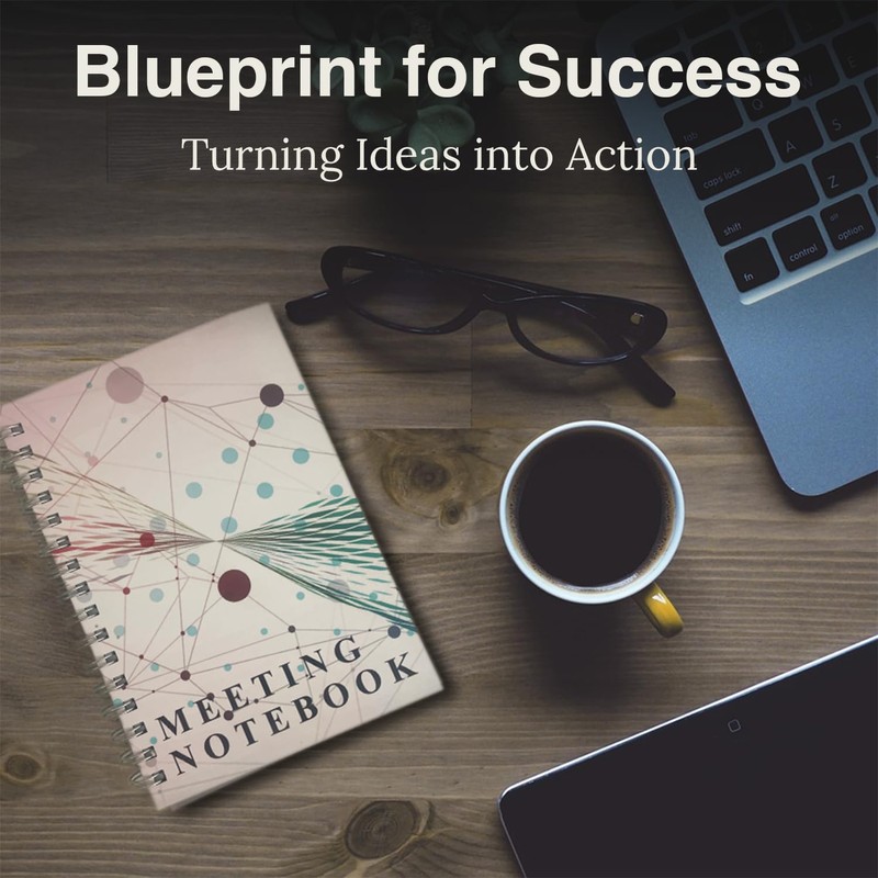 Professional Meeting Notebook with Templates and Sticky Notes – Ideal