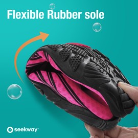 SEEKWAY Zapatos de Agua para Hombres y Mujeres y Adultos, Calcetines de Agua de Secado rápido, para Playa, natación, río, Piscina, Lago, Senderismo, Kayak, Surf SP001