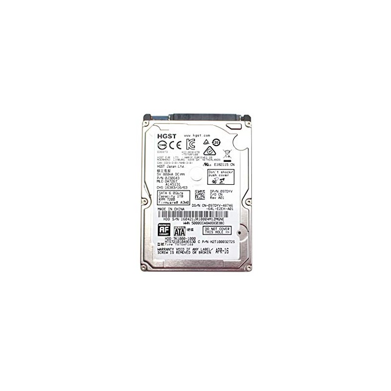 HGST 1TB HDD 7.2K RPM 2.5" 6Gb/s SATA Hard Disk
