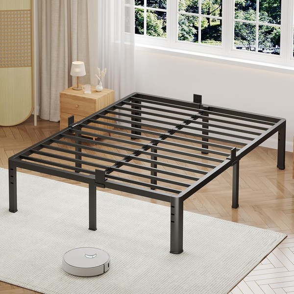 NKZ 14 Inch King Bed Frame, Sturdy Metal Platform with