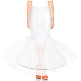 Abaodam Women Mermaid Petticoat Fishtail Underskirt for Wedding Bridal Dress