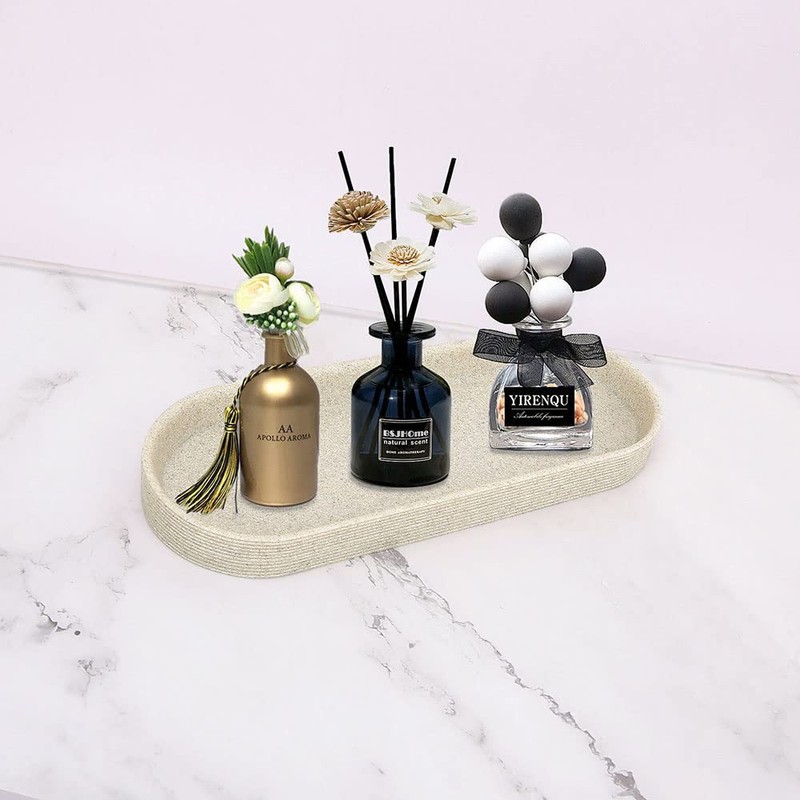 Beige Resin Bathroom Accessory Set, 5 Pcs Bathroom Accessories Set