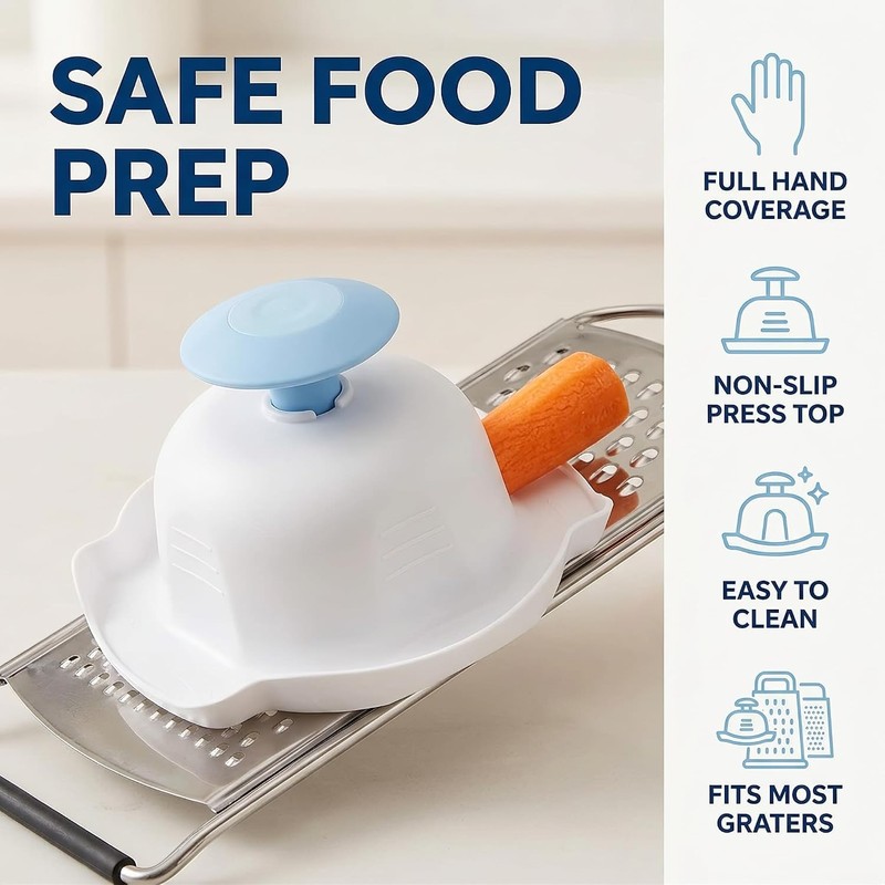 Mandoline Slicer Guard with Non-Slip Grip and Cut-Resistant Protection, Universal