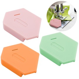 3pcs Magnetic Seam Guide, Polygonal Magnetic Sewing Guide with Scale Universal Hemmer Guide Magnet Hem Guide Multifunctional Sewing Machine Accessories Supplies for Sewing Machine