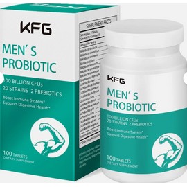 Ultra Strength Probiotics for Men – 100 Billion CFU, 20 Diverse Strains with Dual Prebiotics – Advanced Digestive, Immune & Gut Health Support – Daily Supplement for Energy, Regularity & Nutrient Absorption