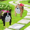 strolfay English Bulldog Dog Planter Plant Pots,Cute Garden Dog Flower