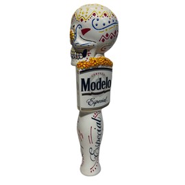 Modelo Especial Dia De Los Muertos Skull Tap Handle | 10" Tall