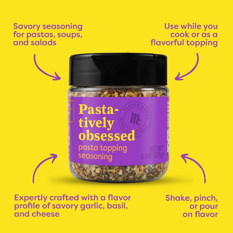 McCormick Pasta Topping Seasoning, Flavor Maker, 4.3 oz