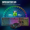 RedThunder K10 Wireless Gaming Keyboard and Mouse Combo, LED Backlit