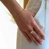 Aurelia Mae 18K Gold Plated Chunky Mother of Pearl Gold