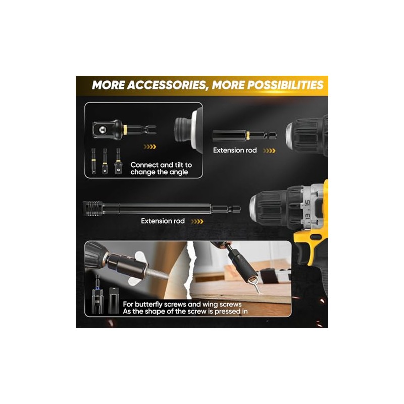 Saker 80-Piece Magnetic Impact Nut Driver Set, SAE & Metric